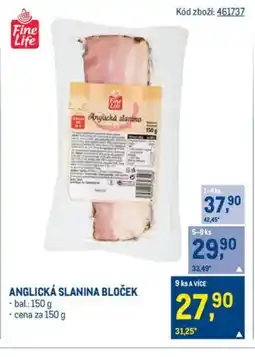 Makro Anglická slanina bloček nabídka