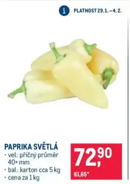 Makro Paprika světlá nabídka