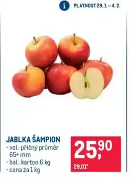 Makro Jablka šampion nabídka