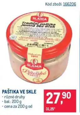 Makro Paštika ve skle nabídka