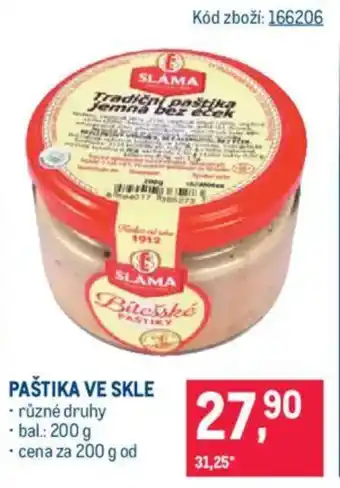 Makro Paštika ve skle nabídka