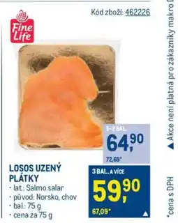 Makro Losos uzený plátky nabídka