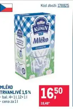 Makro Mléko trvanlivé 1,5% nabídka