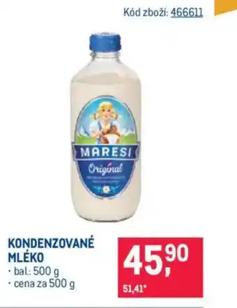 Makro Kondenzované mléko nabídka