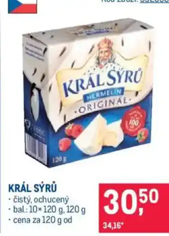 Makro Král sýrů nabídka