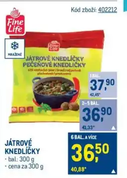 Makro Játrové knedlíčky nabídka