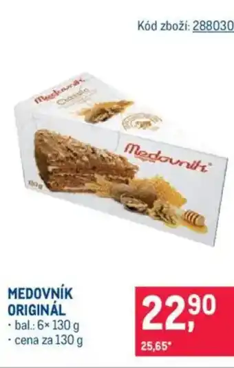 Makro MEDOVNÍK Original nabídka