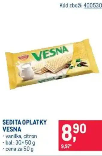 Makro SEDITA Oplatky vesna nabídka