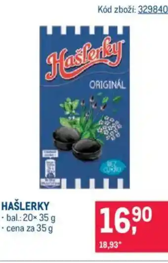 Makro Hašlerky nabídka