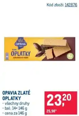 Makro Opavia zlaté oplatky nabídka