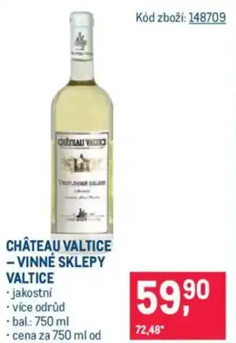 Makro Château valtice - vinné sklepy valtice nabídka