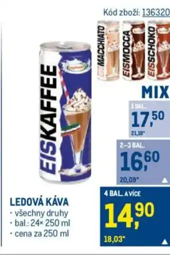 Makro Ledová káva nabídka