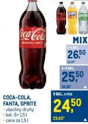 Makro COCA-COLA, FANTA, SPRITE nabídka