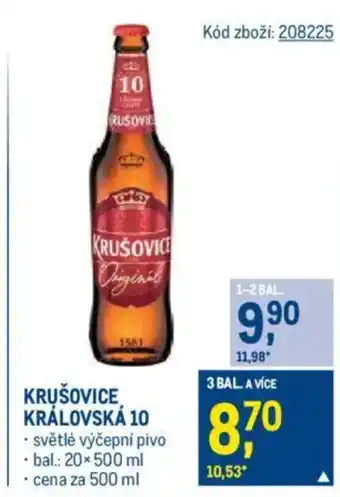 Makro KRUŠOVICE Královská 10 nabídka