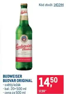 Makro BUDWEISER Budvar original nabídka