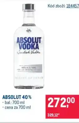 Makro ABSOLUT 40% nabídka