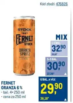 Makro FERNET ORANZA 6% nabídka