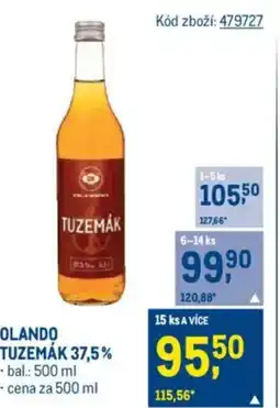 Makro OLANDO TUZEMÁK 37,5% nabídka