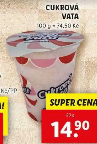 Lidl CUKROVÁ VATA, 20 g nabídka