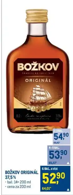 Makro BOŽKOV Original 37.5% nabídka