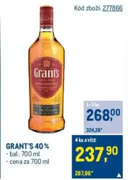 Makro GRANT'S 40% nabídka