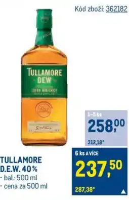 Makro TULLAMORE D.E.W. 40% nabídka