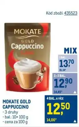 Makro MOKATE Gold cappuccino nabídka