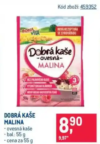 Makro Dobrá kaše malina nabídka