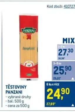 Makro Těstoviny panzani nabídka