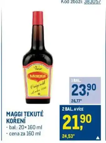 Makro MAGGI Tekuté koření nabídka