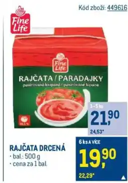 Makro Rajčata drcená nabídka