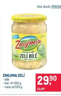 Makro Znojmia zelí nabídka