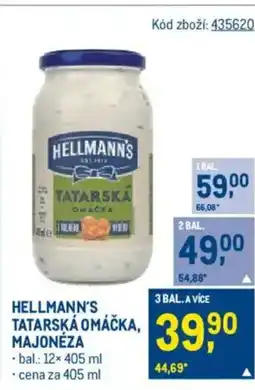 Makro HELLMANN'S Tatarská omáčka, majonéza nabídka