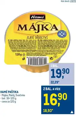 Makro HAMÉ Pastika nabídka