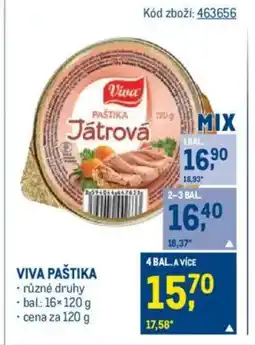 Makro VIVA Pastika nabídka