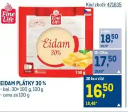 Makro Eidam plátky 30% nabídka