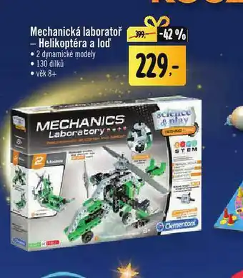Mechanická laboratoř - helikoptéra a loď