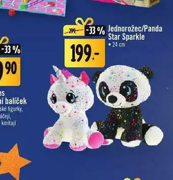 Jednorožec / panda star sparkle