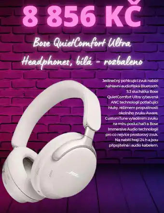 Mall.cz Bose quietcomfort ultra headphones, bílá - rozbaleno nabídka