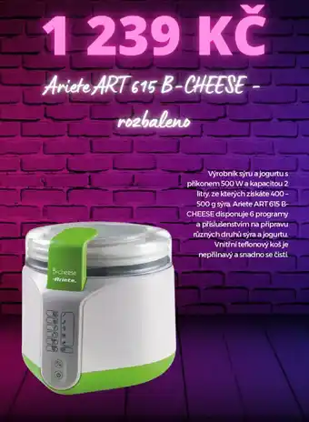 Mall.cz Ariete ART 615 B-CHEESE - rozbaleno nabídka