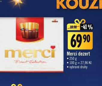 Jip Merci dezert nabídka