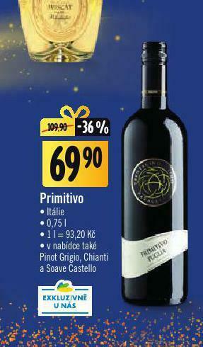 Jip Primitivo nabídka