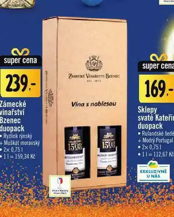 Jip Zámecké vinařství bzenec duopack nabídka