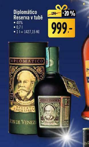 Jip Diplomático reserva v tubě nabídka