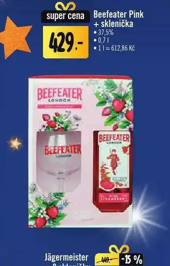 Jip Beefeater ponk + sklenička nabídka