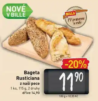 Billa Bageta rusticana nabídka