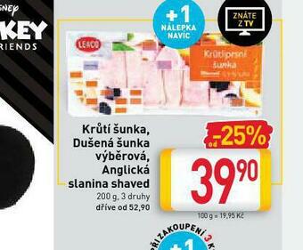 Billa Anglická slanina haved nabídka