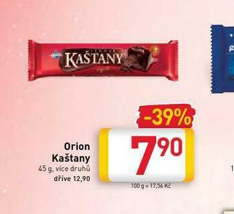 Billa Orion kaštany nabídka