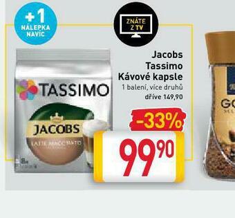 Billa Jasobs tassimo kávové kapsle nabídka