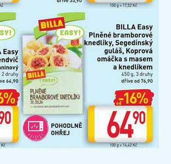 Billa Billa easy segedínský guláš nabídka